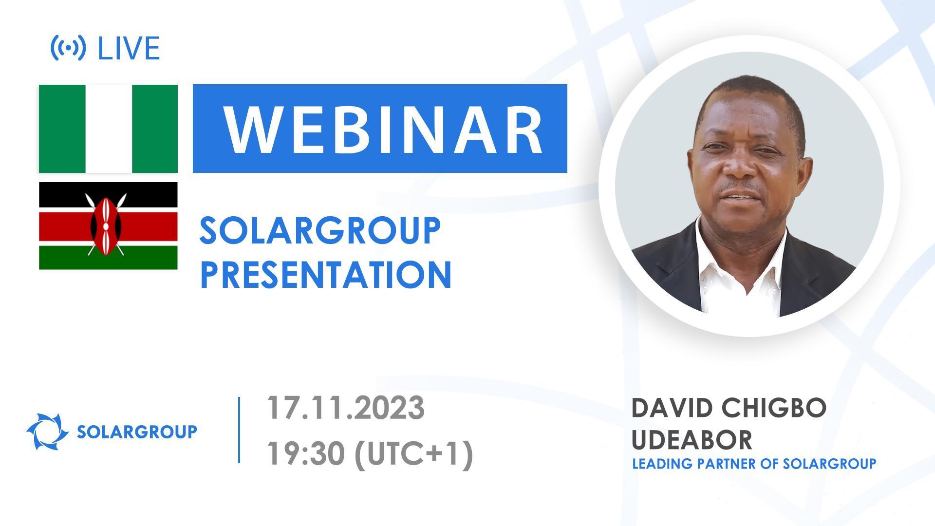 Nigeria. Presentation of the international financial company SOLARGROUP