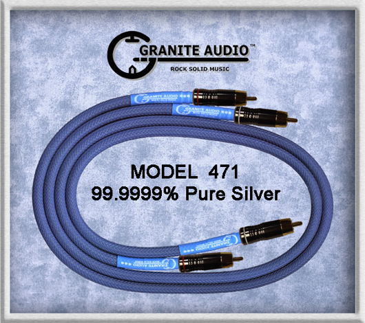 Granite Audio  471 Amazing 1m SILVER INTERCONNECTS