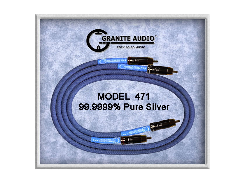 Granite Audio  471 Amazing 1m SILVER INTERCONNECTS