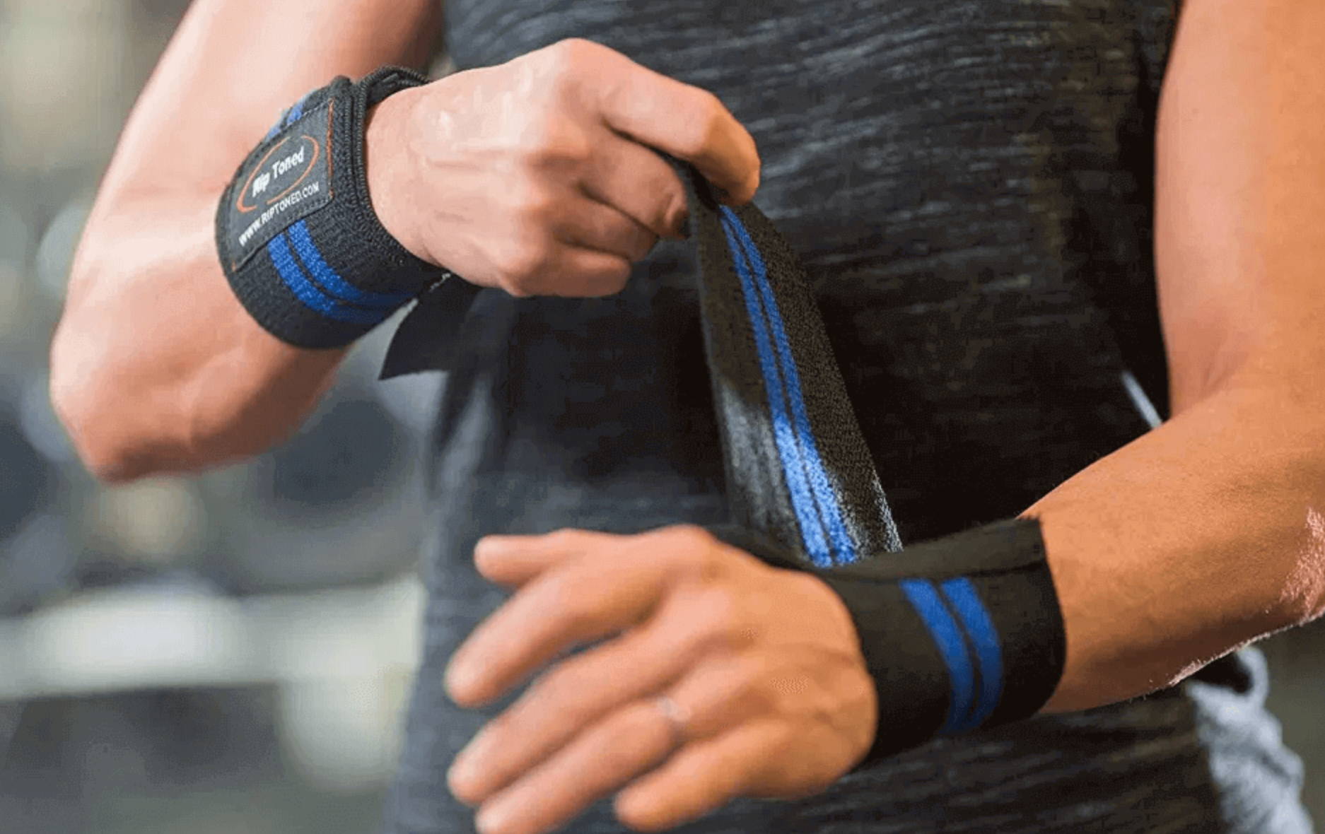 Wrist Wraps in Use