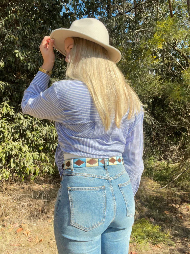 Quality Full Grain Leather Polo Belt. Style No: 41033 - Image 6