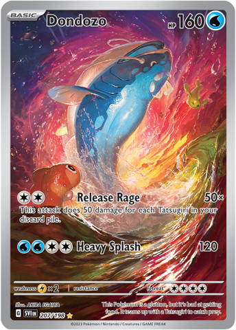Dondozo from Pokemon Trading Card Game's Scarlet & Violet set.