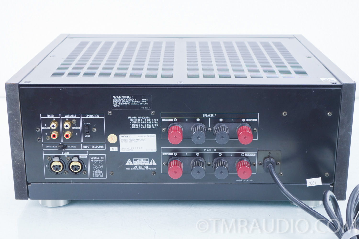 Sony TA-N80ES Stereo Power Amplifier (8381) 7