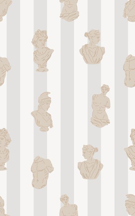 grey & white statue stripe wallpaper pattern image