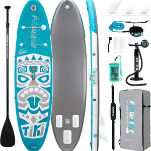 FunWater Inflatable Ultra-Light Stand Up Paddle Board for All Skill Levels with Premium SUP Paddleboard Accessories,Non-Slip Comfort Deck for Youth & Adults.