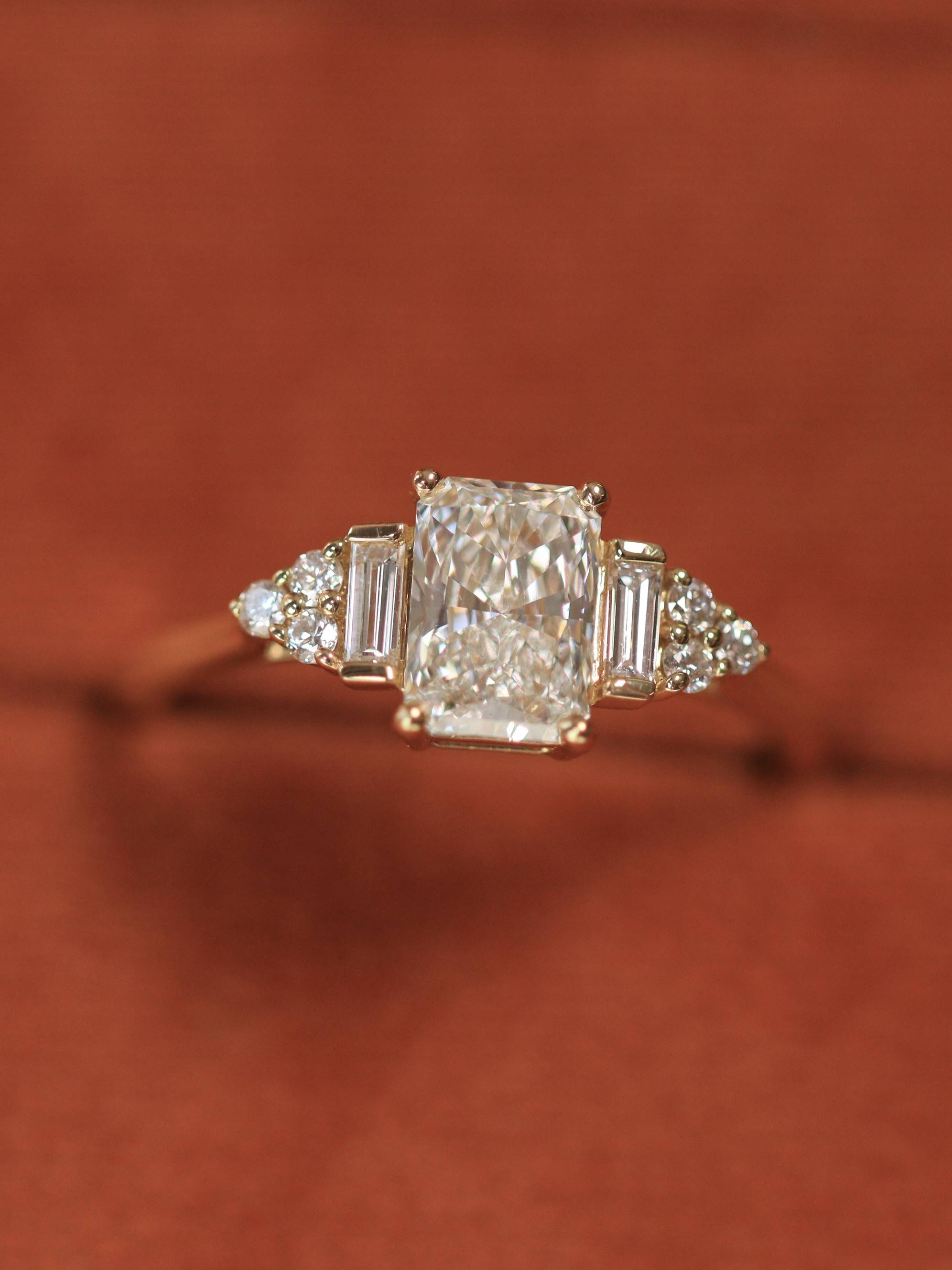 Lab grown diamond engagement rings