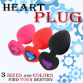 heart shaped plugs, random colors and sizes combination, wonderful gift for BDSM!