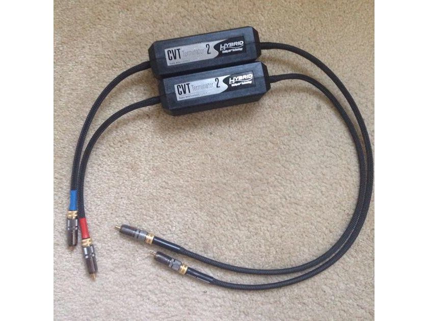 MIT Cables CVT Terminator 2 interconnects 1 meter pair rca's  great condition