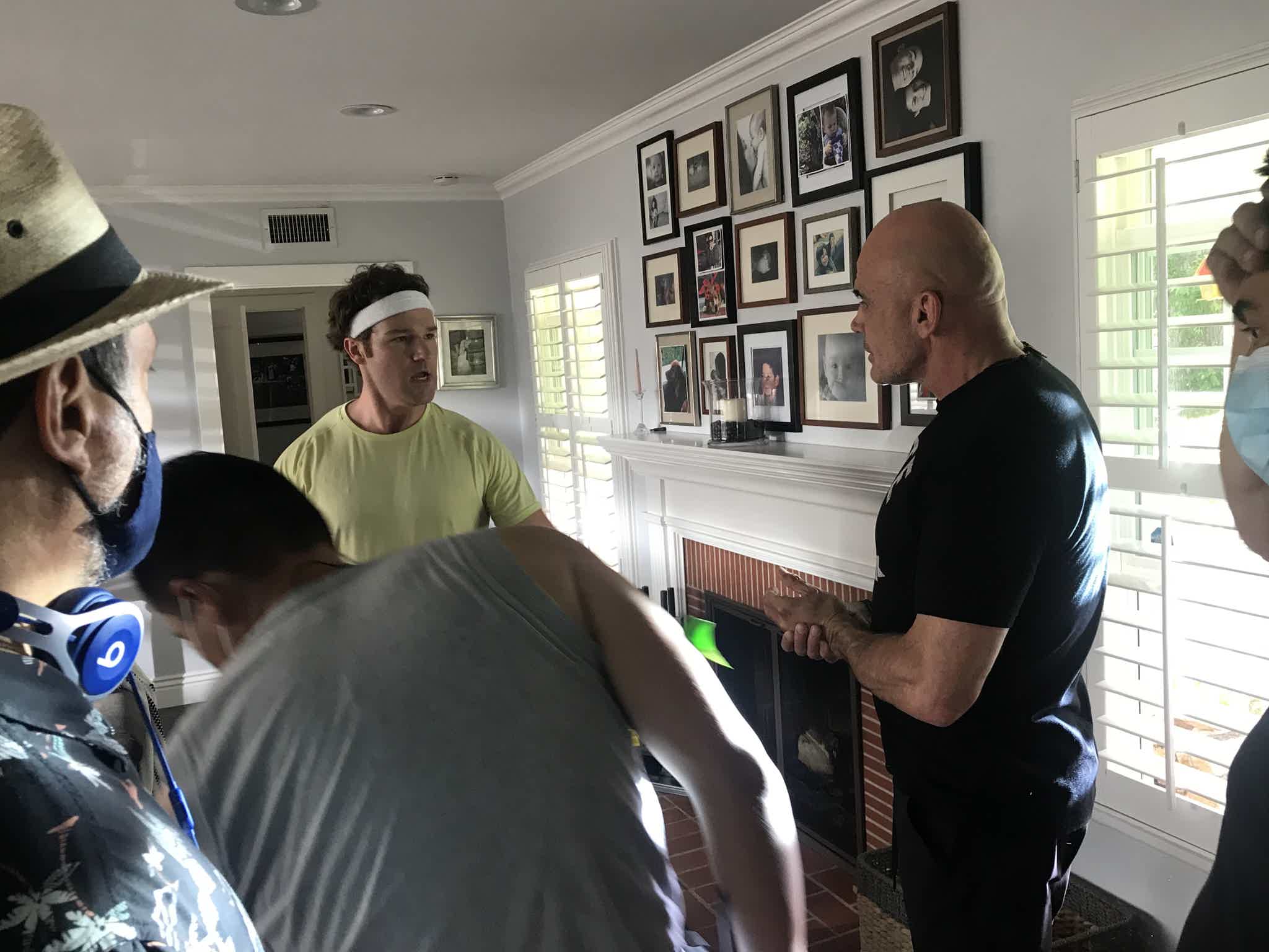 The hilarious Shane Hartline plays the twins farther, and here gets some training from MMA Superstar Bas Rutten