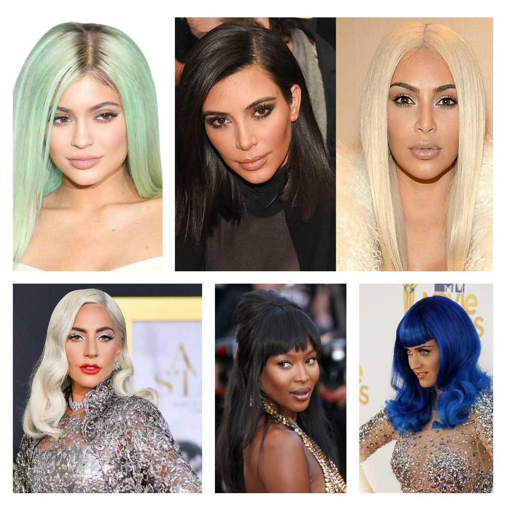 Celebrities in wigs