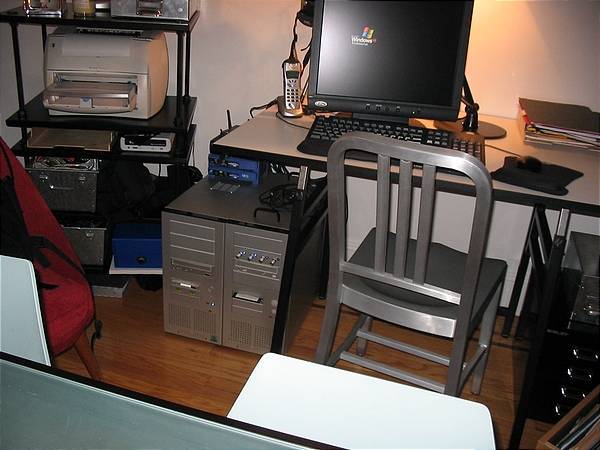 The file server (next to my day-to-day PC)
