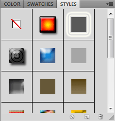 Панель Styles в Adobe Photoshop
