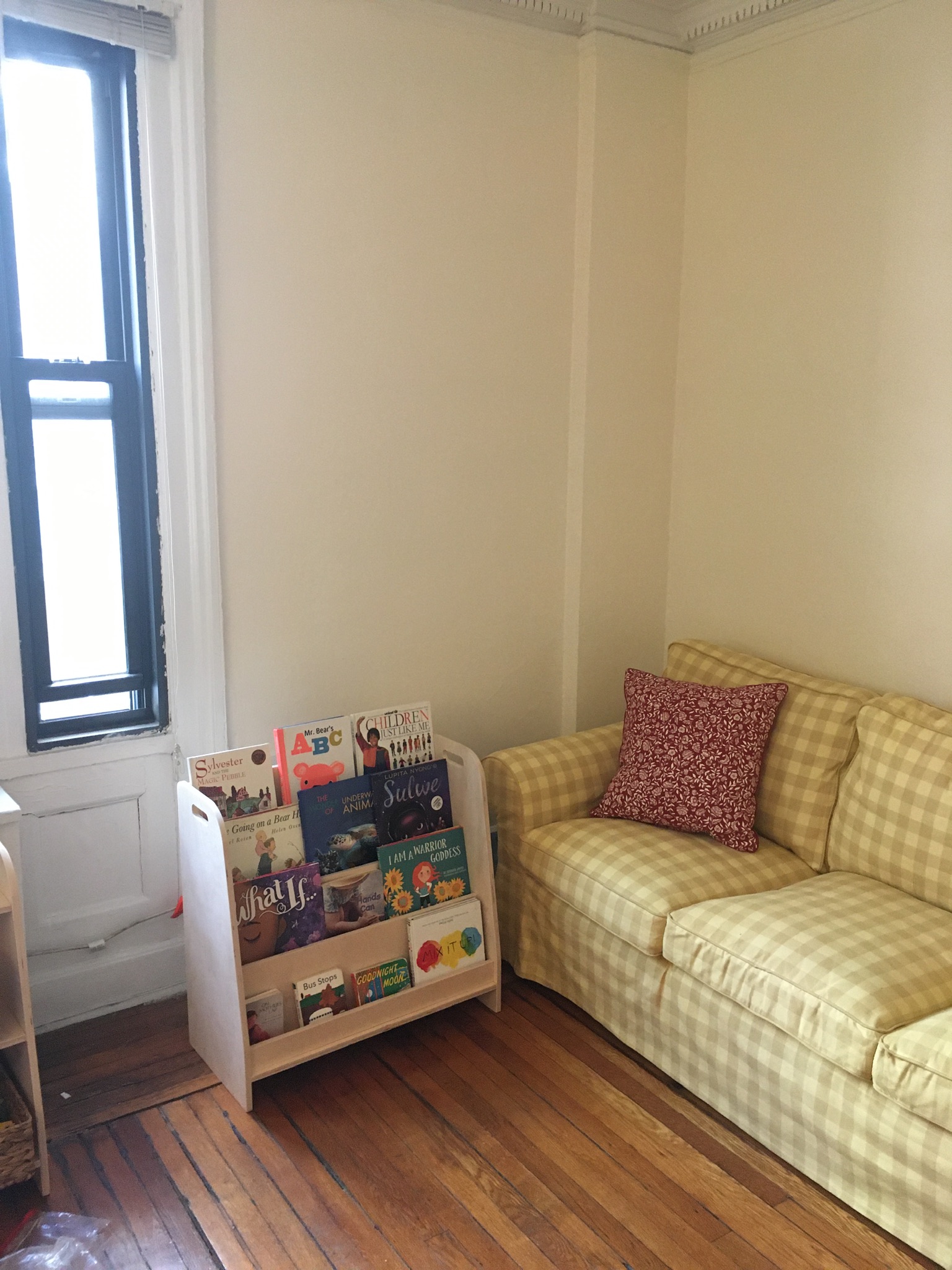 Welcoming reading corner.