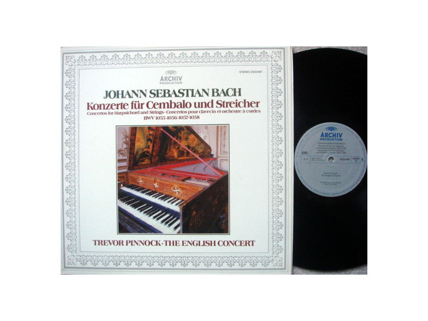 Archiv / PINNOCK, - Bach Concertos for Harpsichord & Strings,  NM!