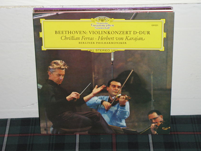 Ferras/Von Karajan/BPO - Beethoven Violin Cto DG German import LP