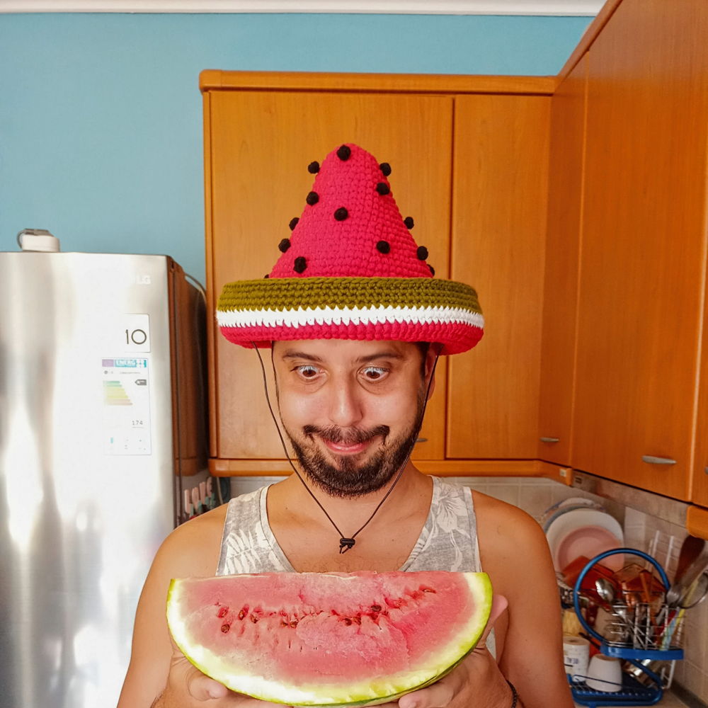 Watermelon sombrero for Halloween