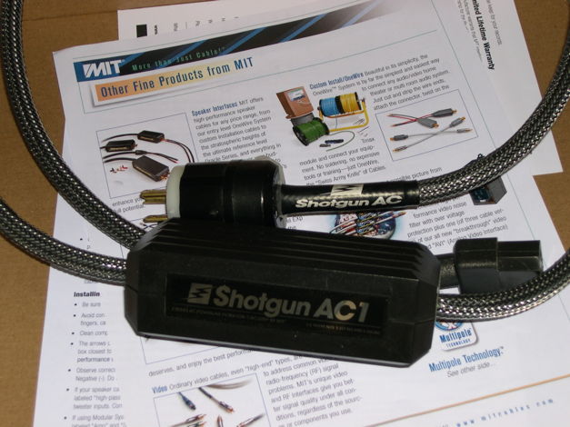 MIT Shotgun AC1 UPGRADE pwr cable, DEMO HALF-PRICE, wrnty