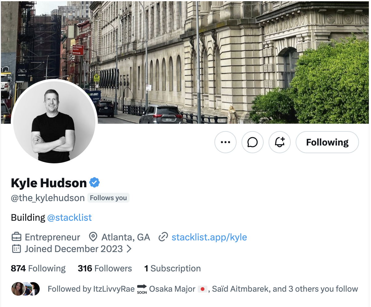 Kyle Hudson | X