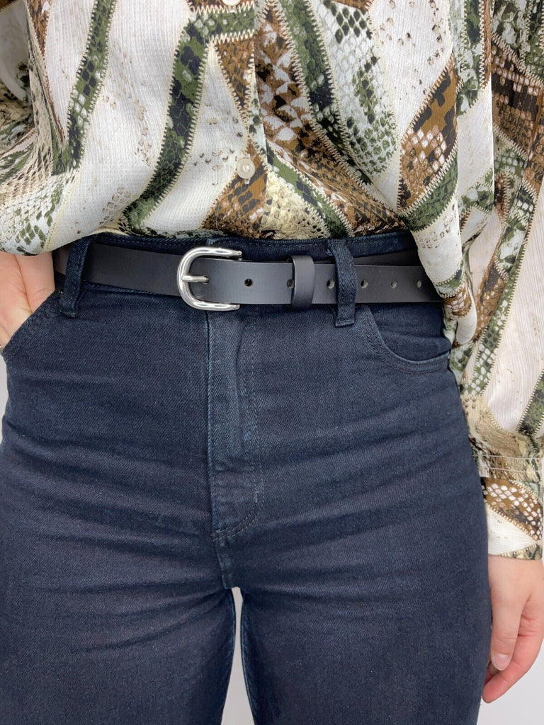 Ladies Quality Full Grain Genuine Leather Belt. Black, Brown or Tan. 41026 - Image 7