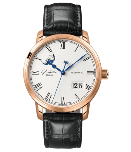 Glashütte Original Senator Panorama Date Moon Phase 100-04-32-15-04