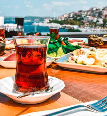 Savor Turkish dishes on board