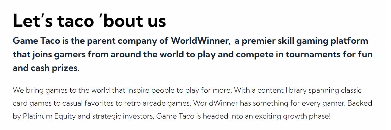 Game Taco product / service
