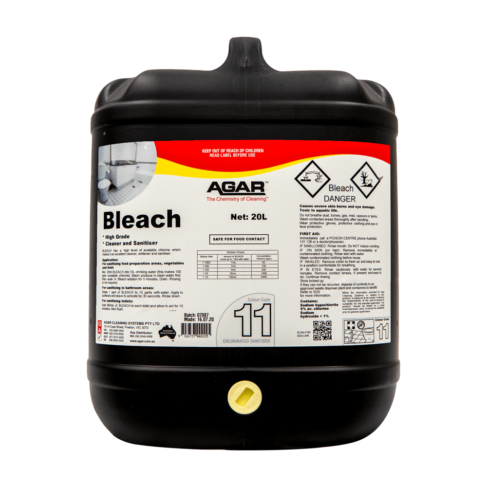 Agar Bleach Chlorine Based Bleach Cleaner
