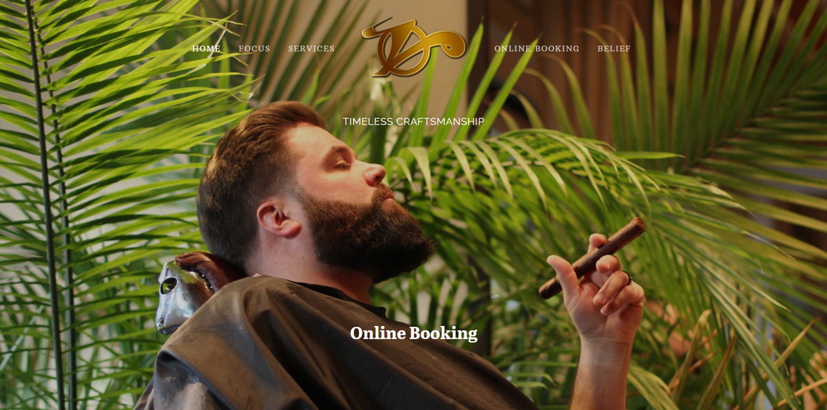 Screenshot of Valentine's Men's Hair Tailor , from the barber & barbershop websites collection.