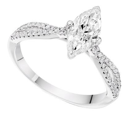 Bespoke diamond shoulder rings in Surrey - Pobjoy Diamonds