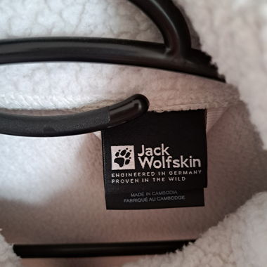 Jack Wolfski Fleece weiss