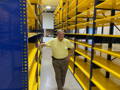 Industrial Shelving Yellow and Blue