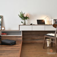 hnc-concept-design-sdn-bhd-minimalistic-modern-malaysia-selangor-bedroom-study-room-interior-design