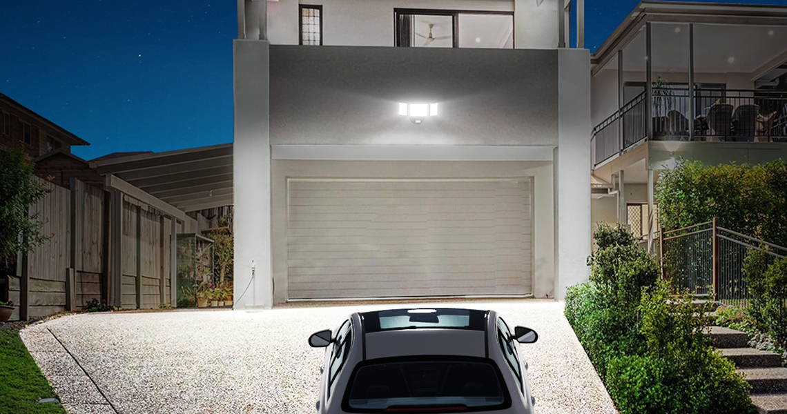 65W Motion Sensor Outdoor Flood Lights Garage