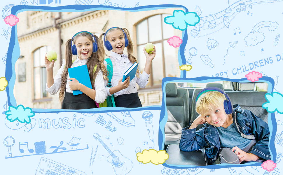 EasySMX E6 childrens headphones for school