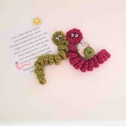 Worry Worm Crochet Pattern