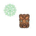 Maori & Aztecs Mask