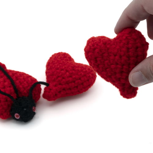 Amigurumi liefdesbug