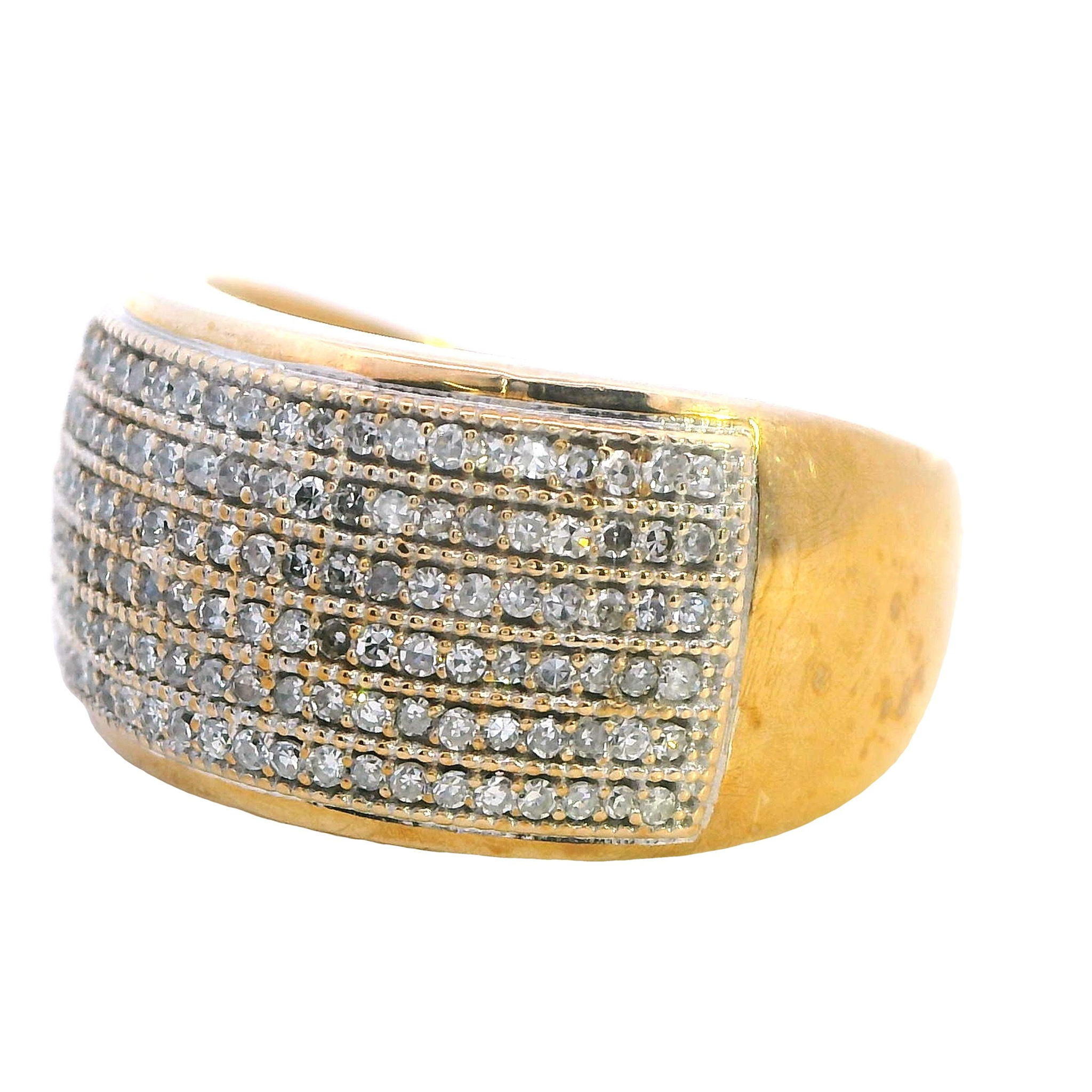 Golden Radiance Multi-Diamond Ring - Image 2