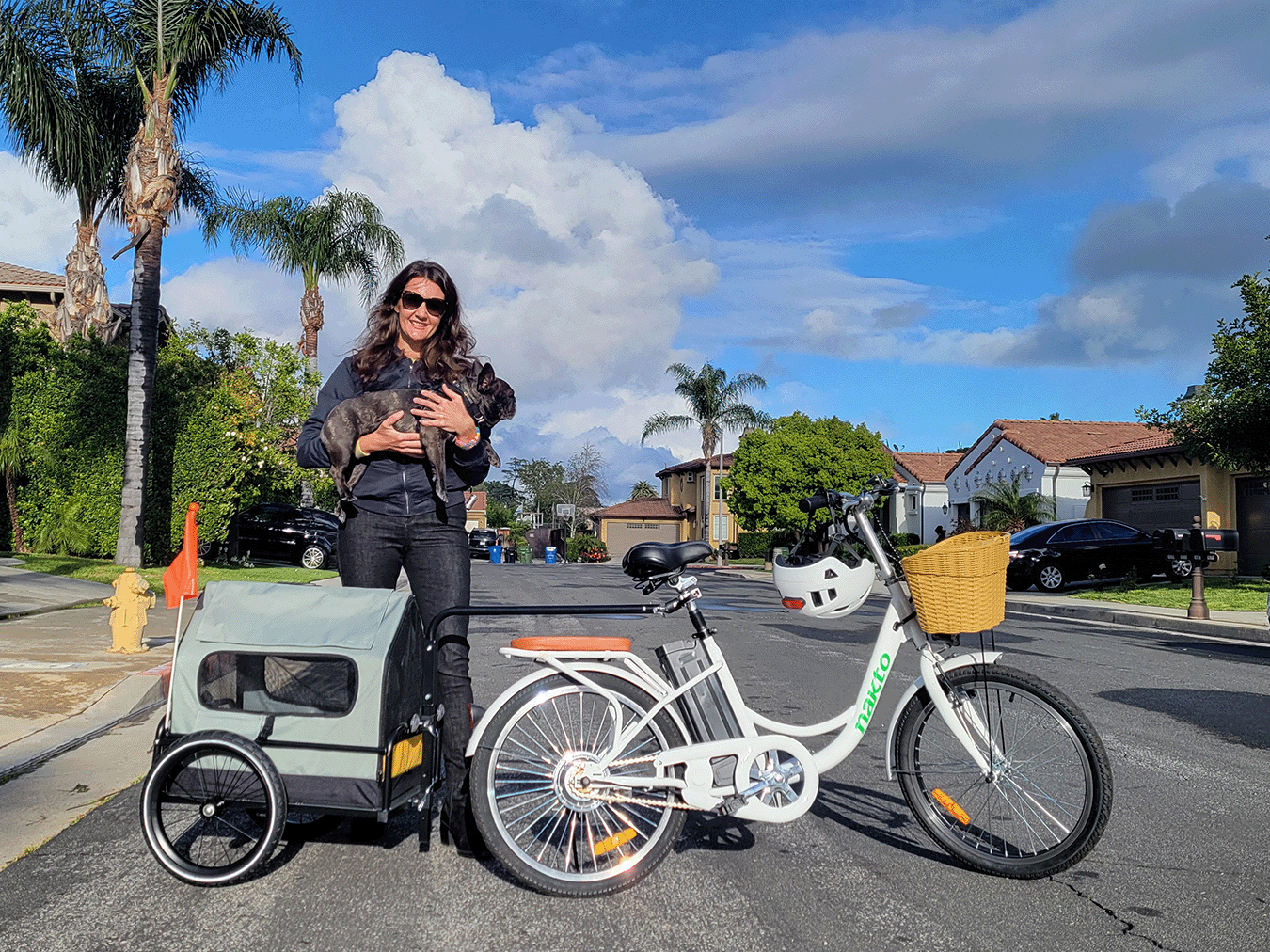 ride ebike with dog