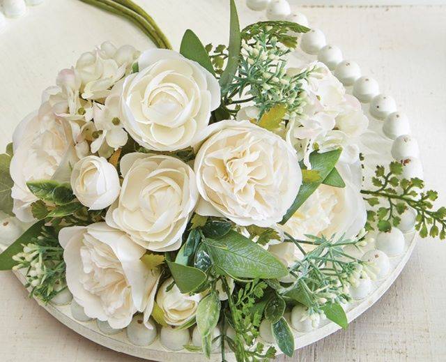 White Artificial Flower Mixed Bouquet 