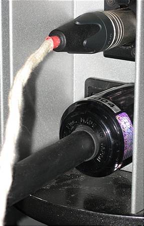 Solid Silver XLR pins + wire+ pwer cord