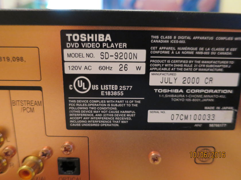 Toshiba SD9200N Lampizator mod