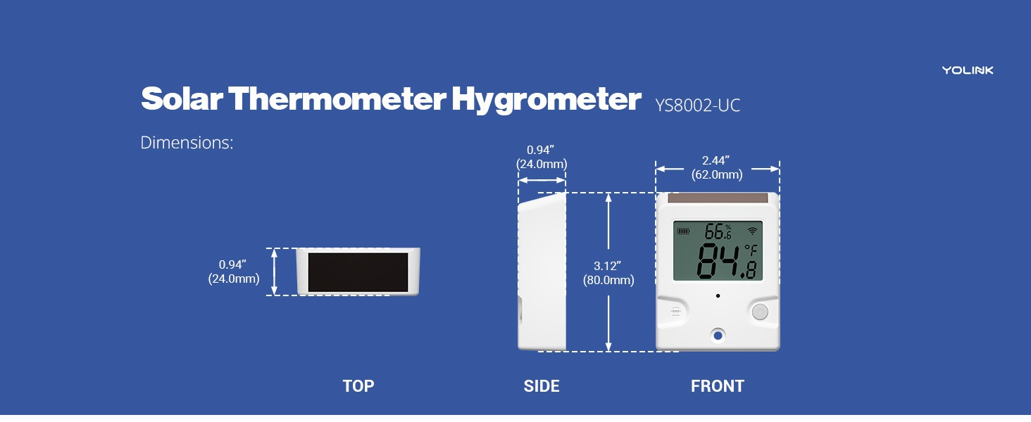 Dog in RV with humidity and temperature sensor