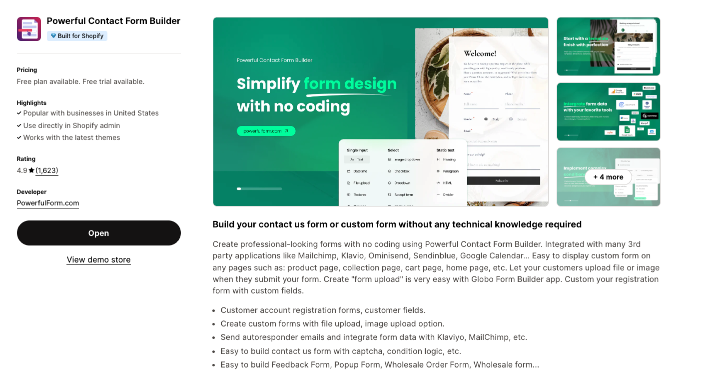 Powerful Contact Form Builder