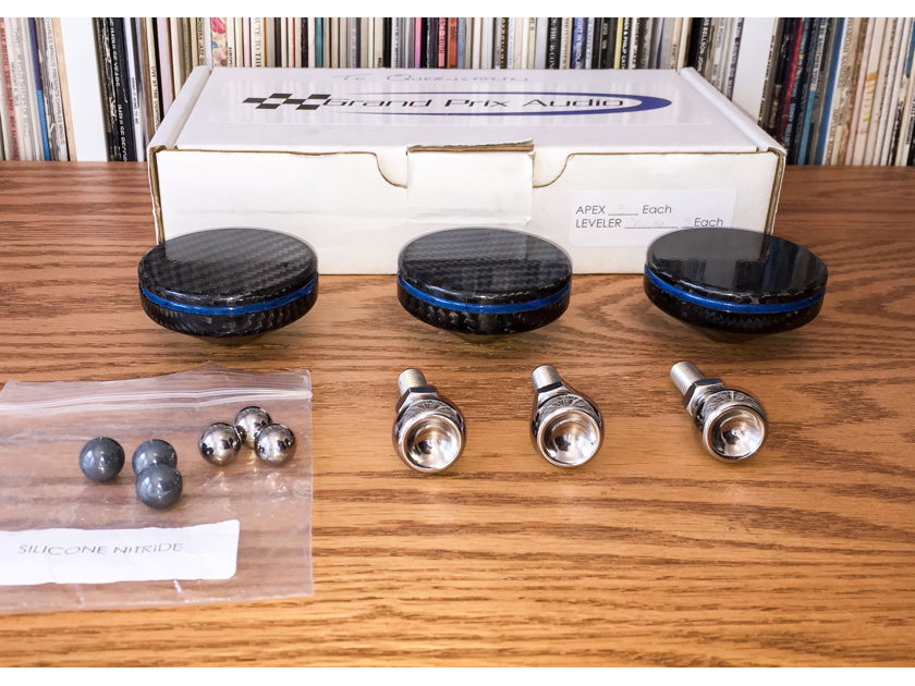 Grand Prix Audio Apex Footers & Threaded Levelers w/Silicone Nitride Ball Upgrade