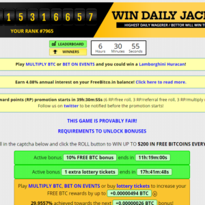 BTC на Freebitcoin - получи бесплатно каждый час!