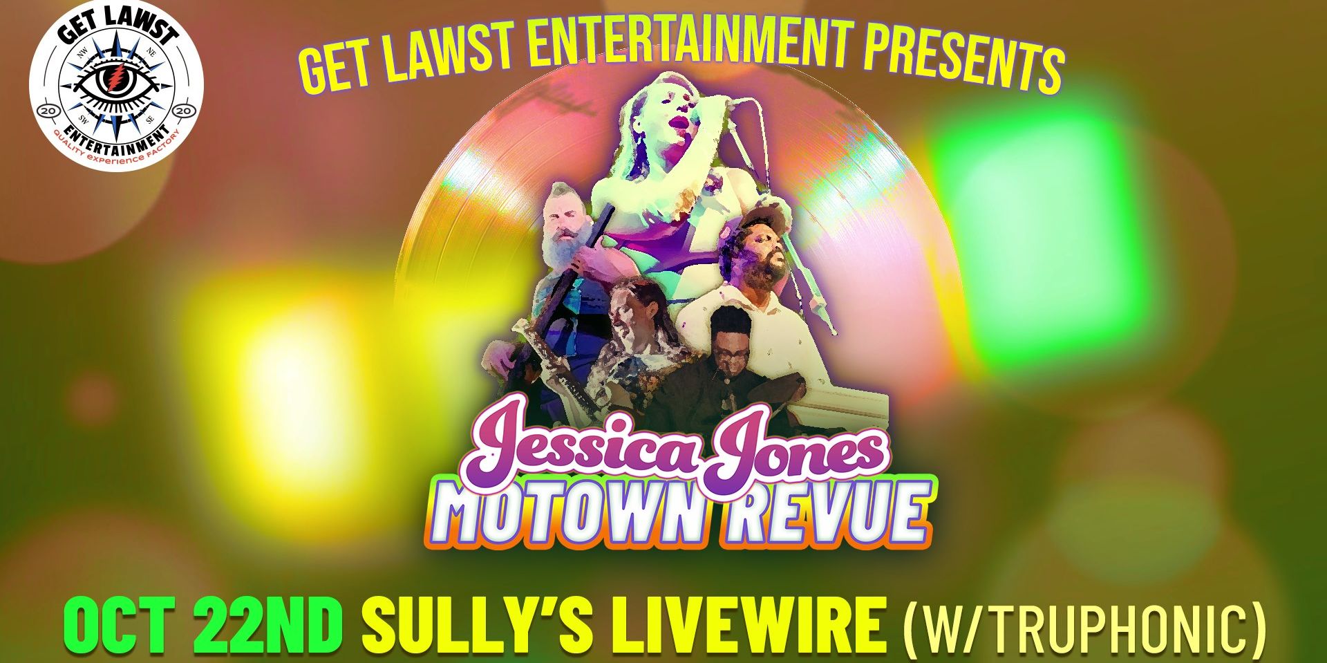 Tru Phonic & Jessica Jones' Motown Revue Live in Eau Gallie October 22nd promotional image