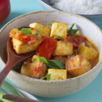 Fried Tofu with Tomatoes