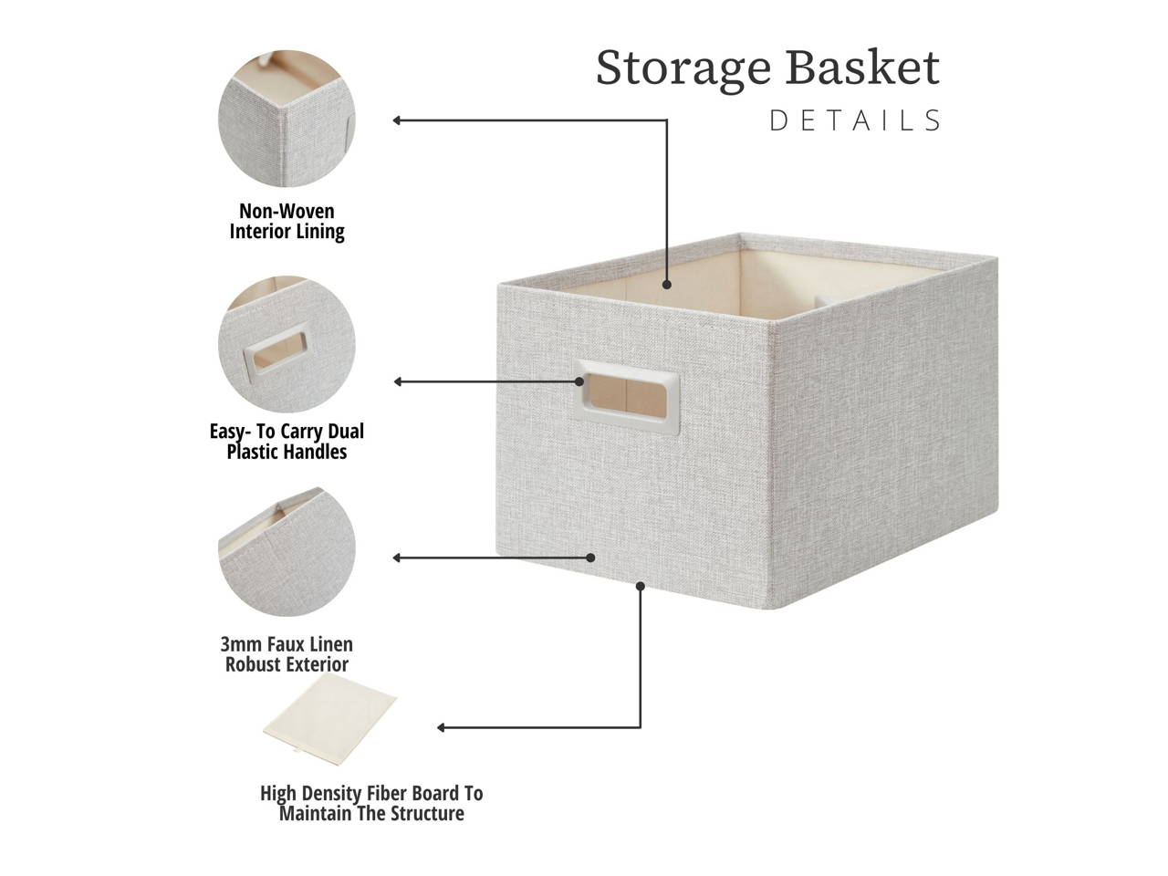 Front Transperant Storage Basket