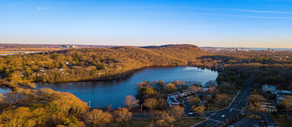 Connecticut aerial image of lake